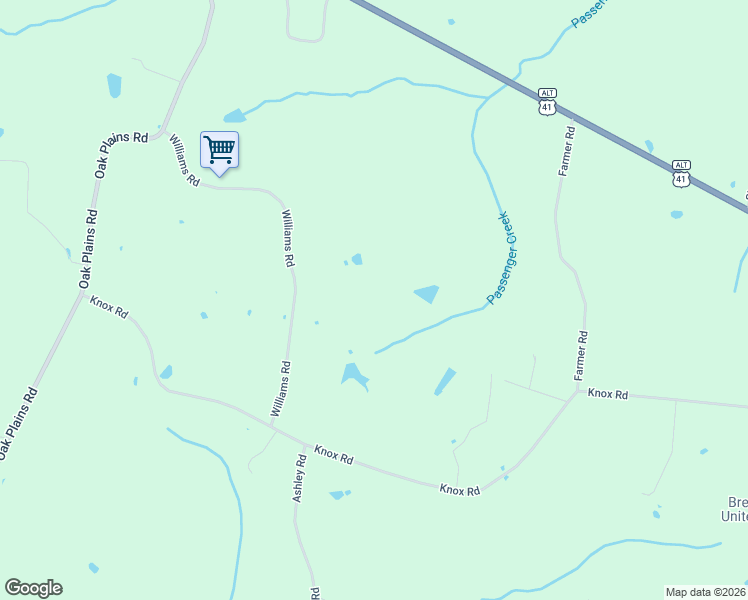 map of restaurants, bars, coffee shops, grocery stores, and more near 335-399 Williams Road in Clarksville