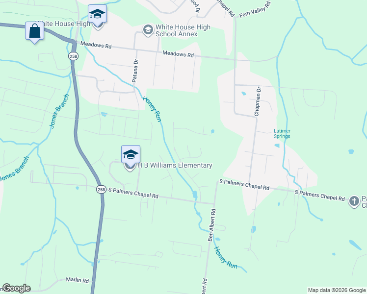 map of restaurants, bars, coffee shops, grocery stores, and more near in White House