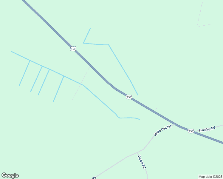 map of restaurants, bars, coffee shops, grocery stores, and more near 1228 U.S. 158 in Eure