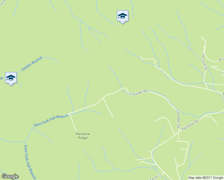 map of restaurants, bars, coffee shops, grocery stores, and more near 790 Crowder Road in Mountain City