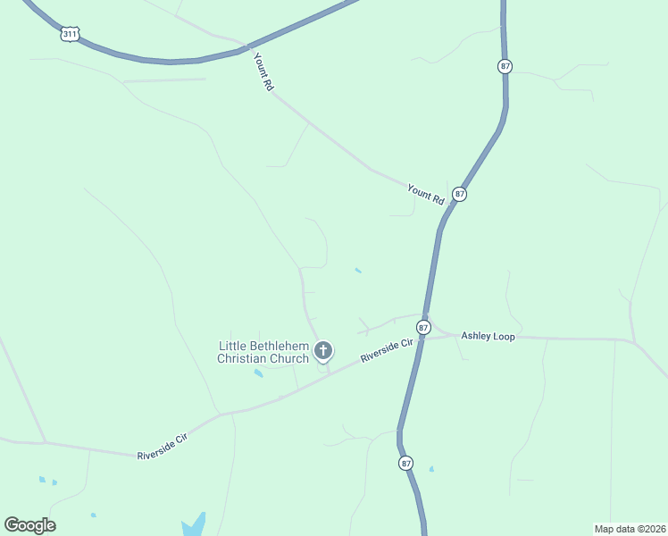 map of restaurants, bars, coffee shops, grocery stores, and more near 87 Redbud Road in Eden