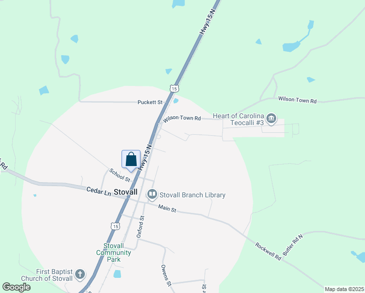 map of restaurants, bars, coffee shops, grocery stores, and more near 111 Elm Street in Oxford