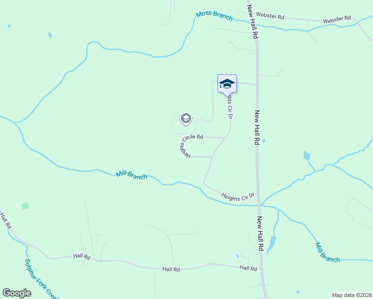 map of restaurants, bars, coffee shops, grocery stores, and more near 2729 Heights Circle Road in Greenbrier