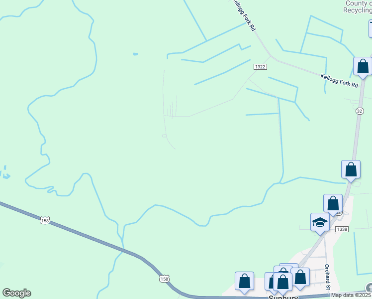 map of restaurants, bars, coffee shops, grocery stores, and more near 161 Lassiter Lane in Sunbury