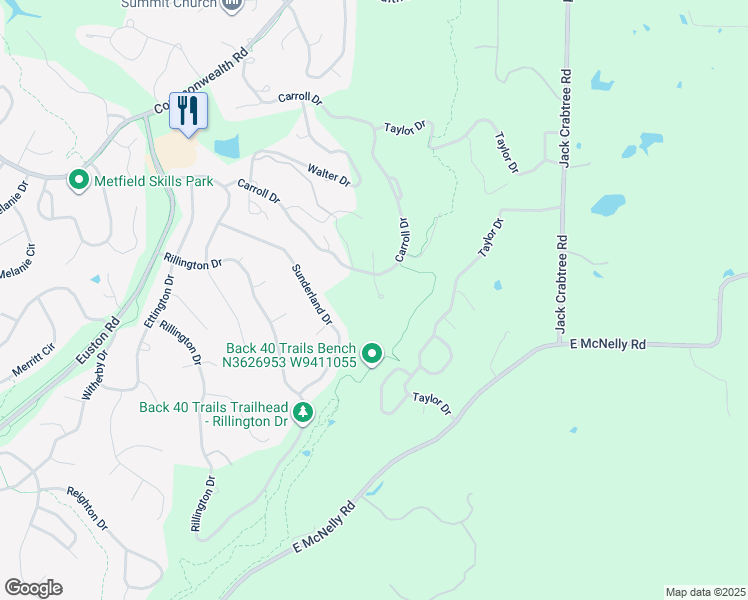 map of restaurants, bars, coffee shops, grocery stores, and more near 12 Canova Lane in Bella Vista