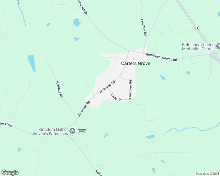 map of restaurants, bars, coffee shops, grocery stores, and more near 285 Anderson Road in Eden
