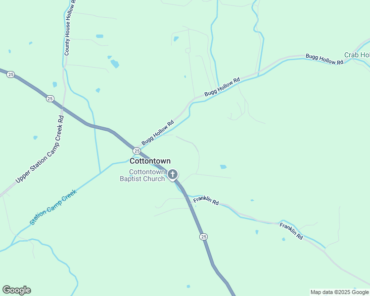 map of restaurants, bars, coffee shops, grocery stores, and more near 128 Bugg Hollow Road in Gallatin