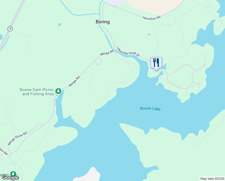 map of restaurants, bars, coffee shops, grocery stores, and more near 517 Gammon Road in Kingsport