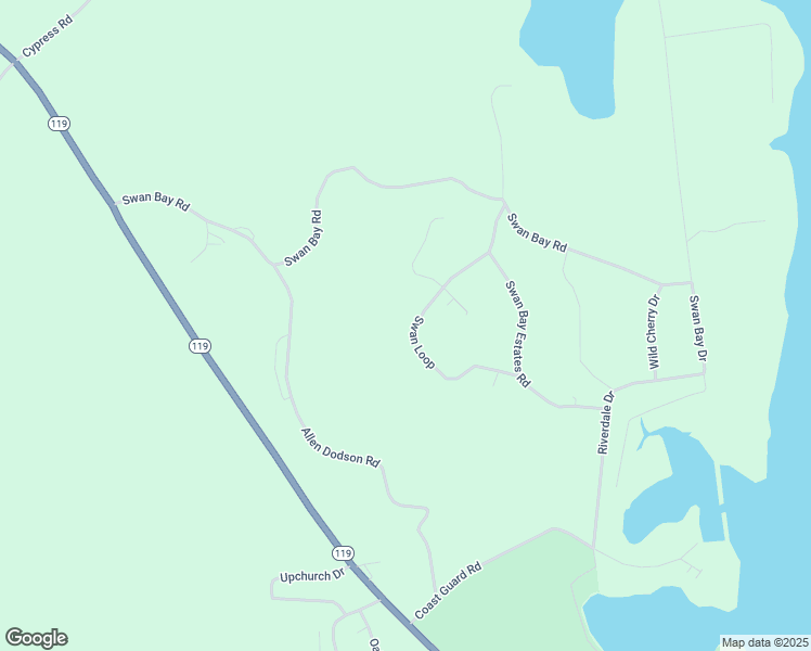 map of restaurants, bars, coffee shops, grocery stores, and more near 250 Swan Loop in Buchanan
