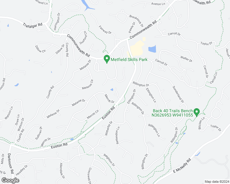 map of restaurants, bars, coffee shops, grocery stores, and more near 15 Everette Lane in Bella Vista
