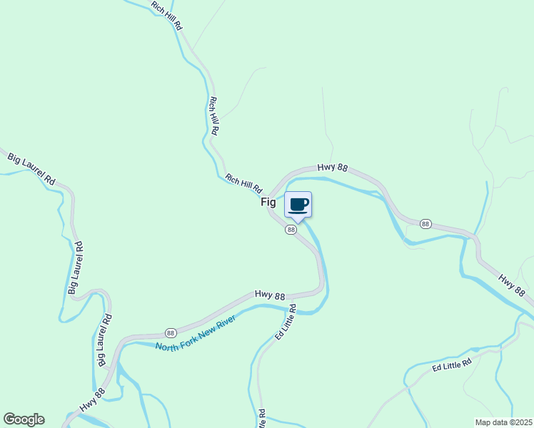 map of restaurants, bars, coffee shops, grocery stores, and more near 11676 North Carolina 88 in Creston