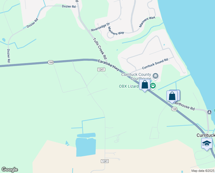 map of restaurants, bars, coffee shops, grocery stores, and more near 167 North Currituck Road in Moyock