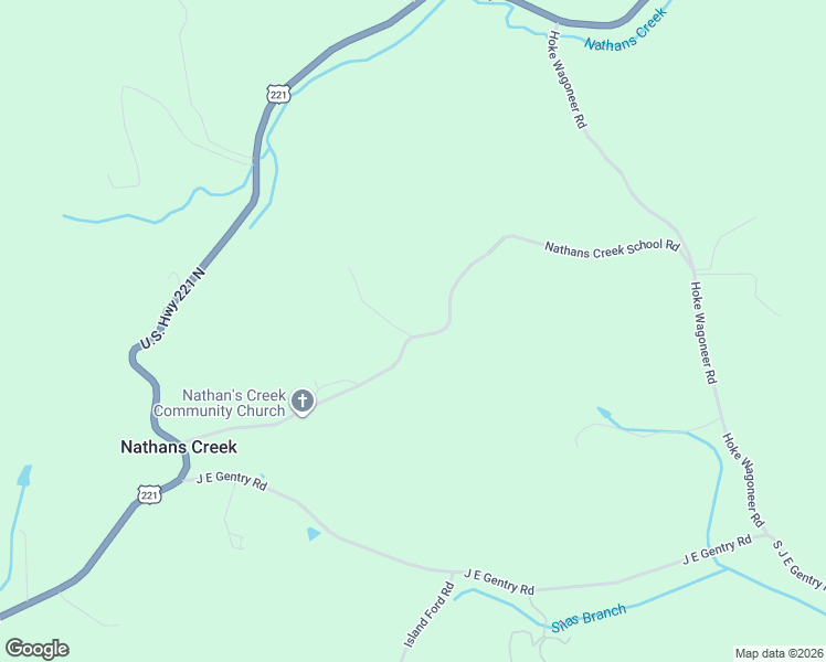 map of restaurants, bars, coffee shops, grocery stores, and more near 749 Nathans Creek School Road in Crumpler