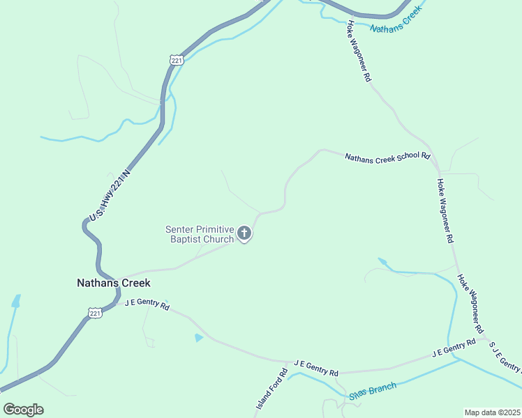 map of restaurants, bars, coffee shops, grocery stores, and more near 747 Nathans Creek School Road in Crumpler