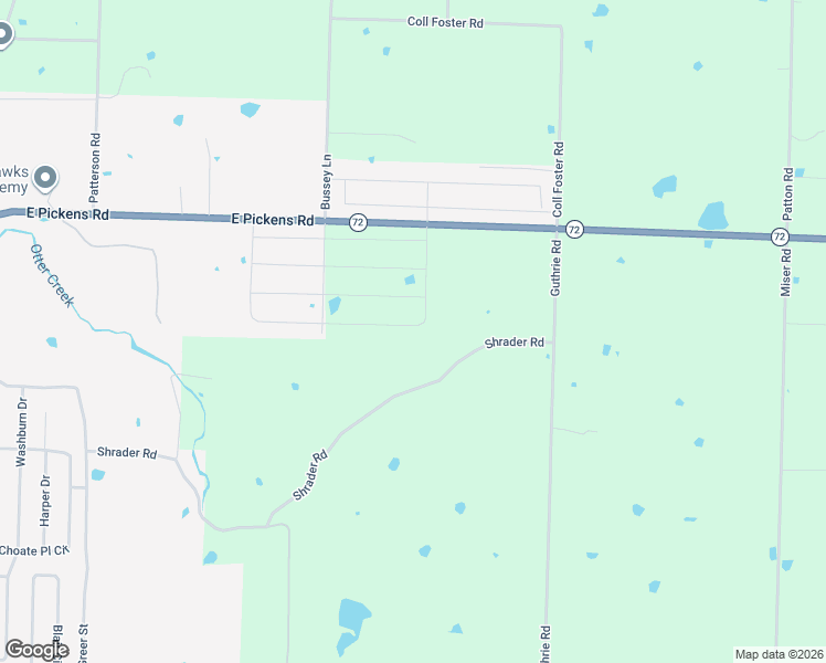 map of restaurants, bars, coffee shops, grocery stores, and more near 12878 Shrader Road in Pea Ridge
