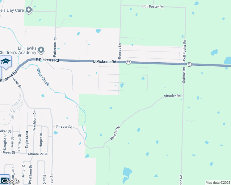 map of restaurants, bars, coffee shops, grocery stores, and more near 12885 Arkansas 72 in Pea Ridge