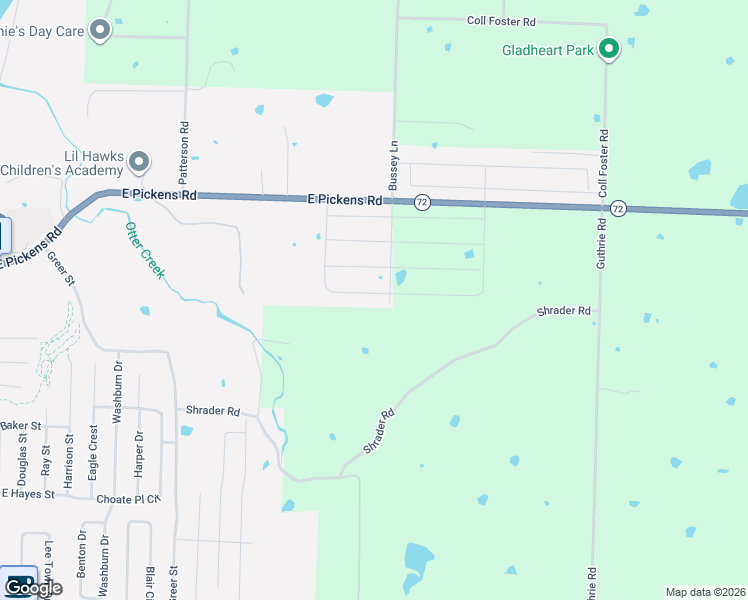 map of restaurants, bars, coffee shops, grocery stores, and more near 1719 Farmer Street in Pea Ridge