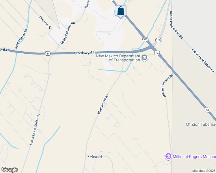 map of restaurants, bars, coffee shops, grocery stores, and more near 445-461 Blue Berry Hill Road in El Prado