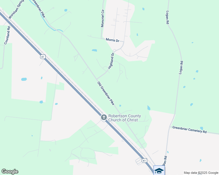 map of restaurants, bars, coffee shops, grocery stores, and more near 2967 Old State Highway 11 in Greenbrier