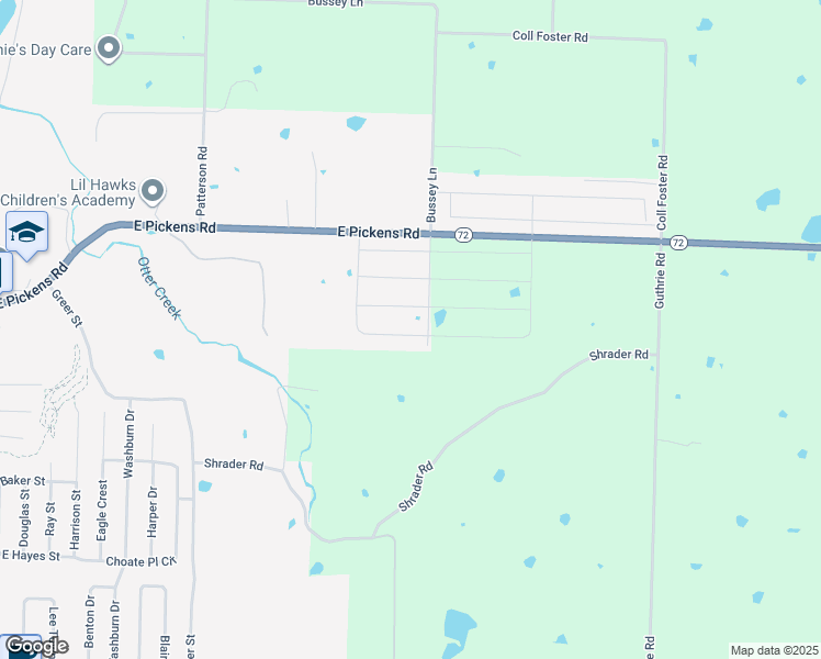 map of restaurants, bars, coffee shops, grocery stores, and more near 12885 Arkansas 72 in Pea Ridge