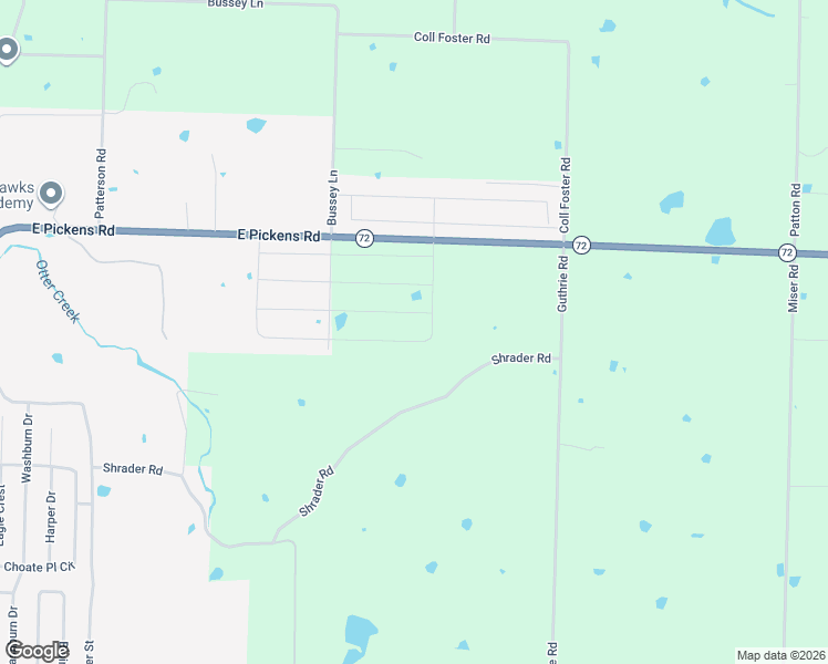 map of restaurants, bars, coffee shops, grocery stores, and more near 12878 Shrader Road in Pea Ridge