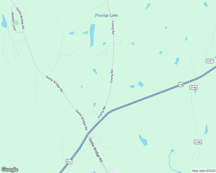 map of restaurants, bars, coffee shops, grocery stores, and more near 254 Young Road in Stoneville