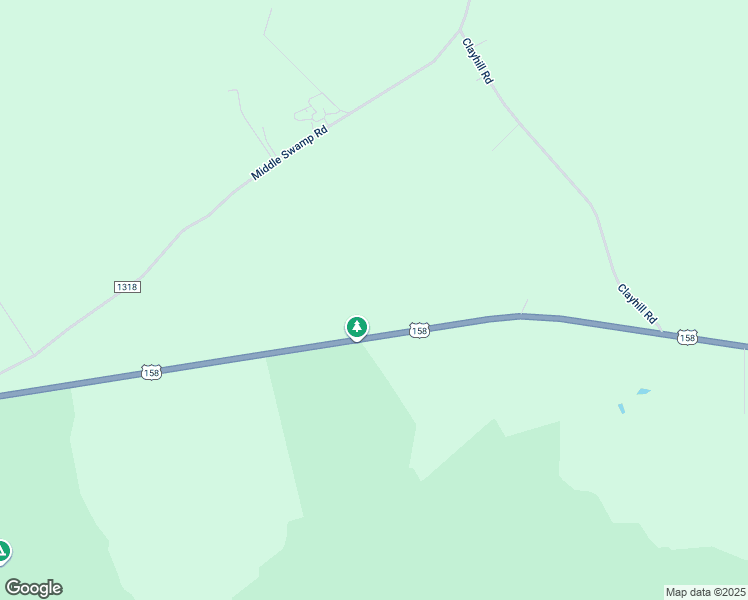 map of restaurants, bars, coffee shops, grocery stores, and more near U.S. 158 in Gates