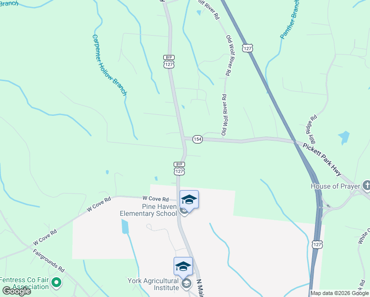 map of restaurants, bars, coffee shops, grocery stores, and more near 800 North York Highway in Jamestown
