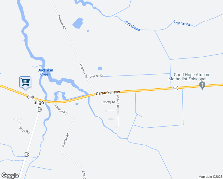 map of restaurants, bars, coffee shops, grocery stores, and more near 2287 Caratoke Highway in Moyock