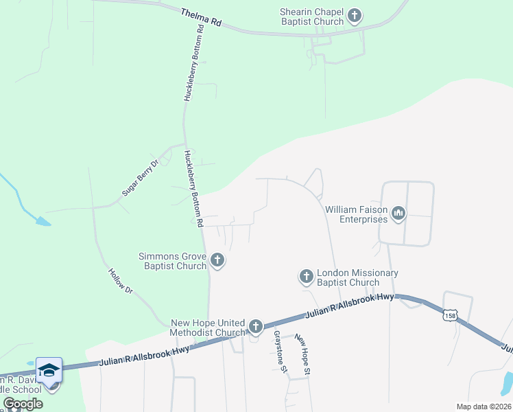 map of restaurants, bars, coffee shops, grocery stores, and more near 181 Faulcon Street in Roanoke Rapids