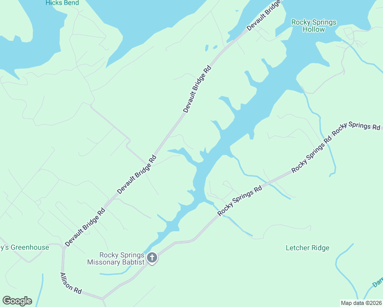 map of restaurants, bars, coffee shops, grocery stores, and more near 2316 Devault Bridge Road in Piney Flats