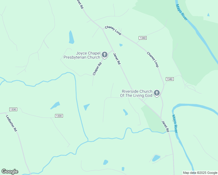 map of restaurants, bars, coffee shops, grocery stores, and more near 140 Whitney Lane in Stoneville