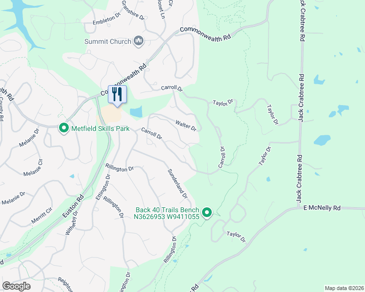 map of restaurants, bars, coffee shops, grocery stores, and more near 29 Eleanor Lane in Bella Vista