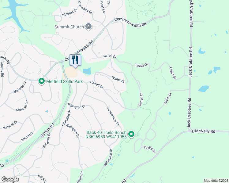 map of restaurants, bars, coffee shops, grocery stores, and more near 29 Eleanor Lane in Bella Vista