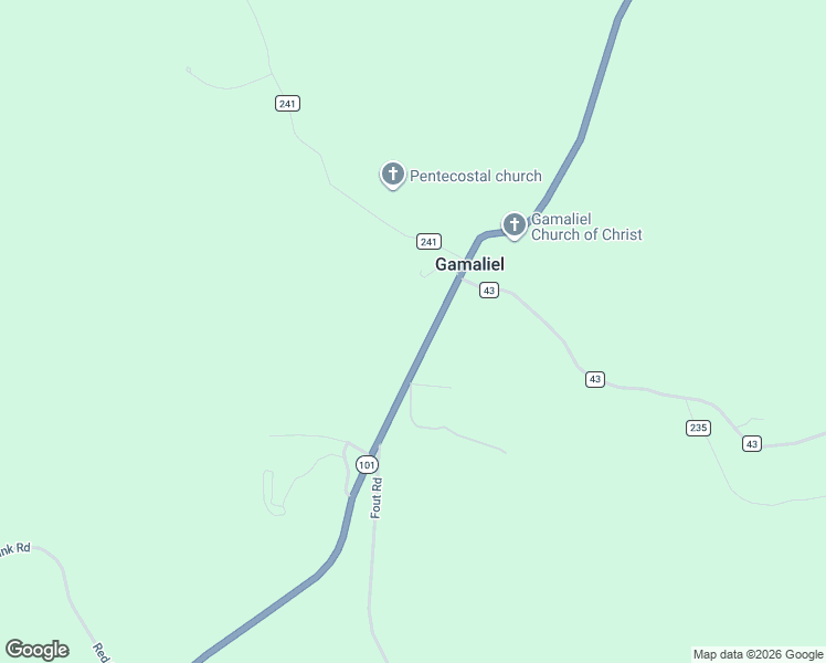 map of restaurants, bars, coffee shops, grocery stores, and more near Highway 101 in Gamaliel