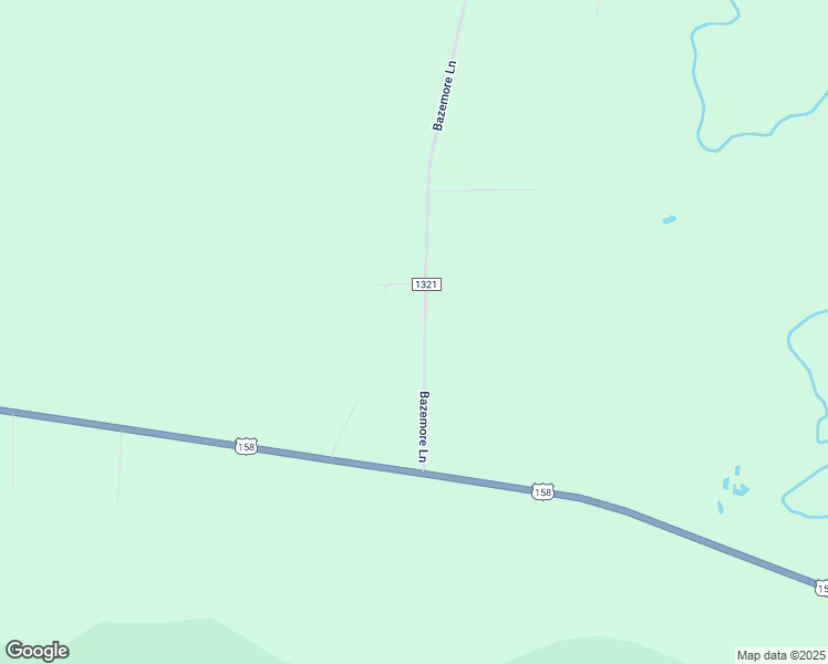 map of restaurants, bars, coffee shops, grocery stores, and more near Bazemore Lane in Gates County