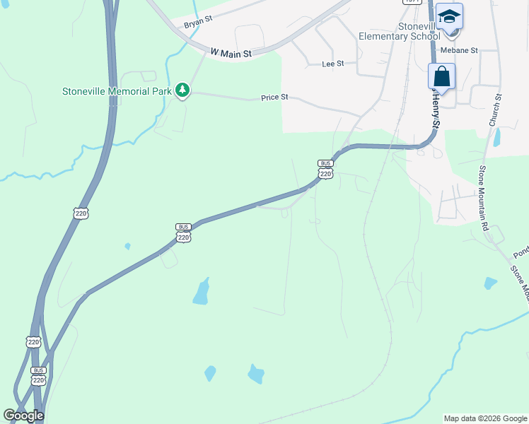 map of restaurants, bars, coffee shops, grocery stores, and more near 198 Deaton Loop in Stoneville