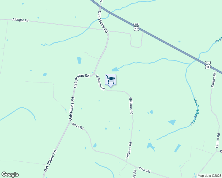 map of restaurants, bars, coffee shops, grocery stores, and more near 335 Williams Road in Clarksville