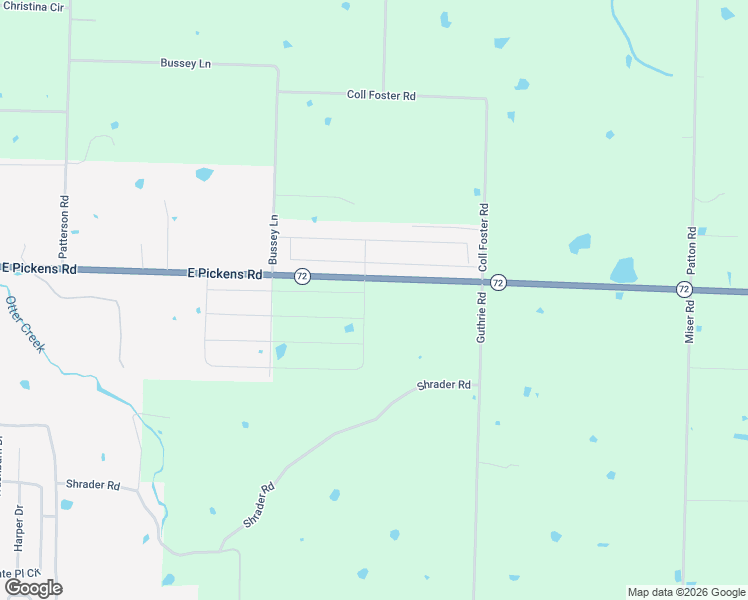 map of restaurants, bars, coffee shops, grocery stores, and more near 12999 Arkansas 72 in Pea Ridge