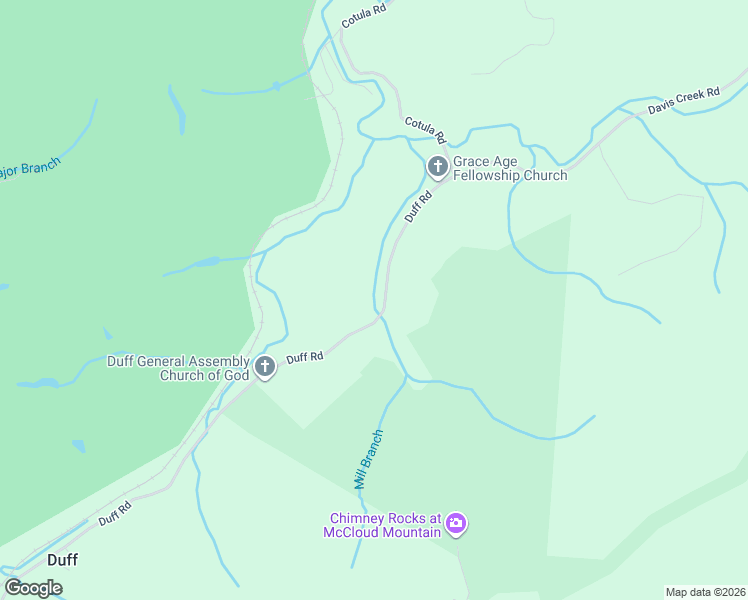 map of restaurants, bars, coffee shops, grocery stores, and more near 1171 Duff Road in LaFollette