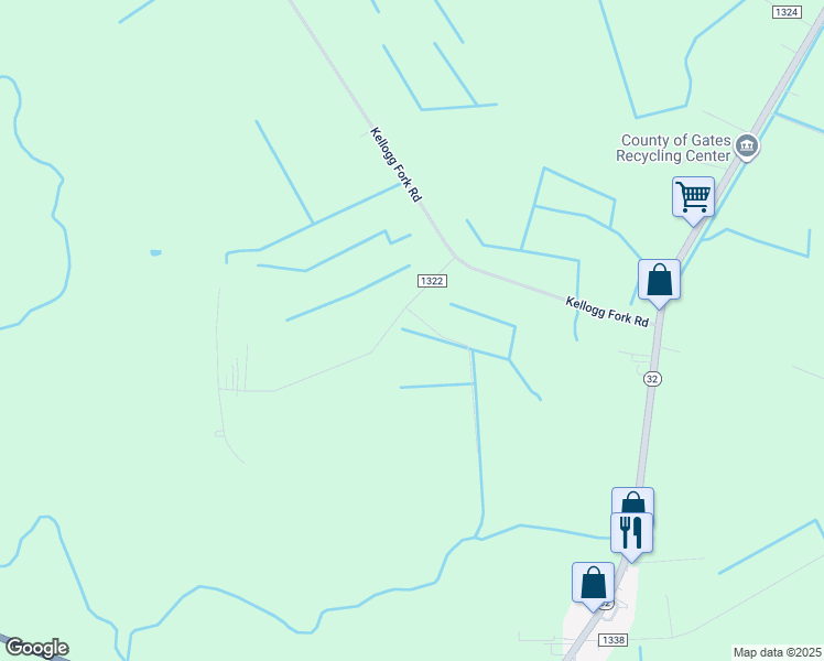 map of restaurants, bars, coffee shops, grocery stores, and more near 36 Lassiter Lane in Sunbury