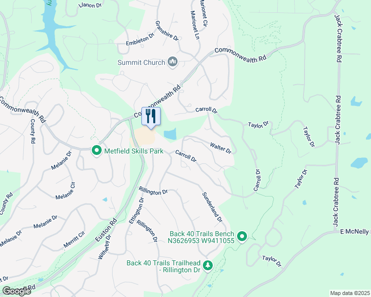 map of restaurants, bars, coffee shops, grocery stores, and more near 8 Walter Cir in Bella Vista