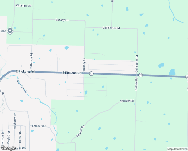 map of restaurants, bars, coffee shops, grocery stores, and more near 12885 Arkansas 72 in Pea Ridge