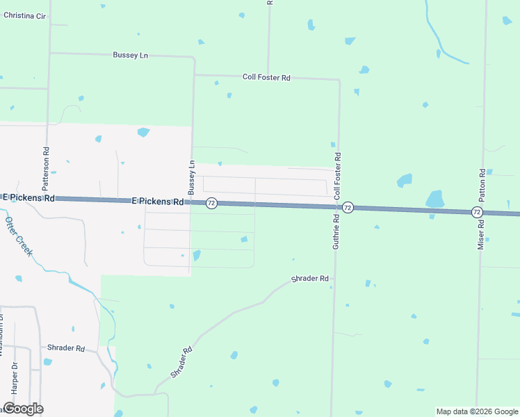 map of restaurants, bars, coffee shops, grocery stores, and more near 12999 Arkansas 72 in Pea Ridge