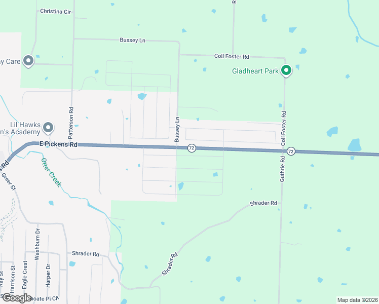 map of restaurants, bars, coffee shops, grocery stores, and more near 12885 Arkansas 72 in Pea Ridge
