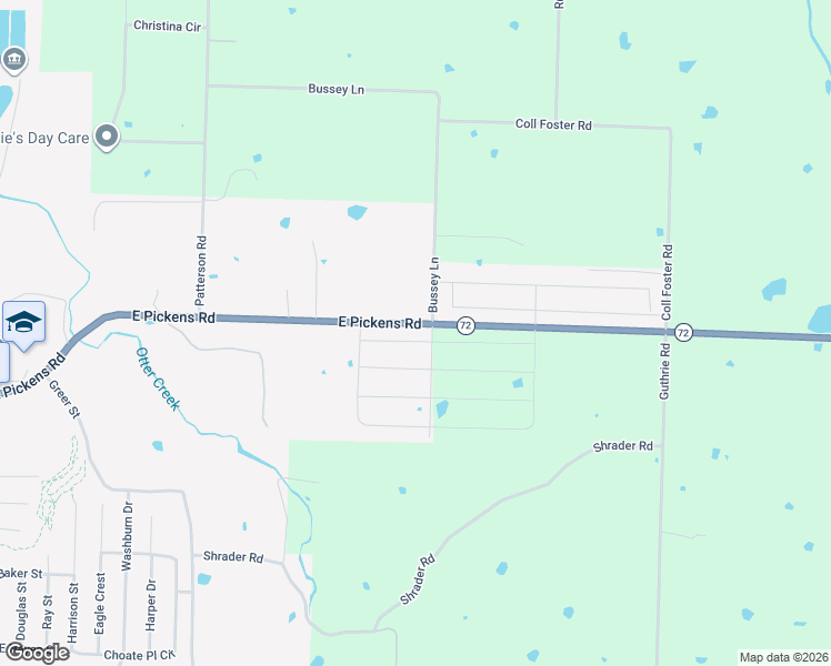 map of restaurants, bars, coffee shops, grocery stores, and more near 12321 Arkansas 72 in Pea Ridge