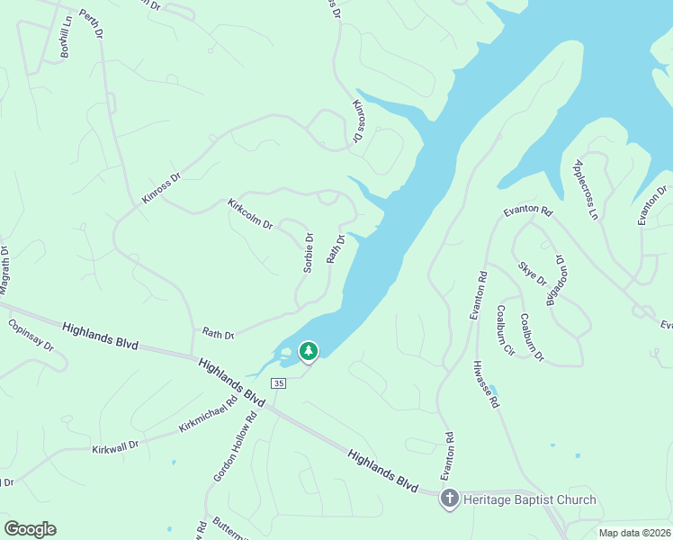 map of restaurants, bars, coffee shops, grocery stores, and more near 51 Rath Drive in Bella Vista