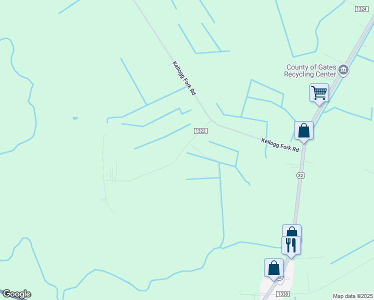map of restaurants, bars, coffee shops, grocery stores, and more near 36 Lassiter Lane in Sunbury