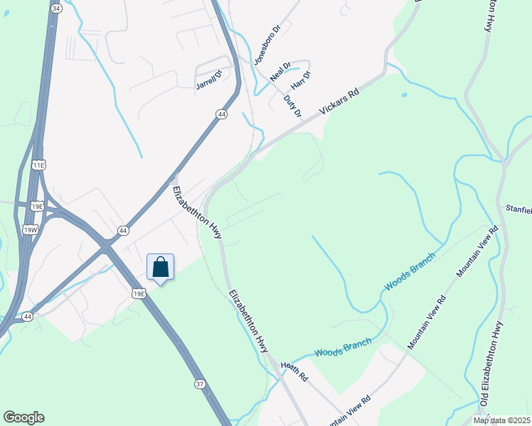 map of restaurants, bars, coffee shops, grocery stores, and more near 170 Cagle Road in Bluff City