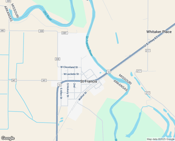 map of restaurants, bars, coffee shops, grocery stores, and more near 226 Park Street in Piggott